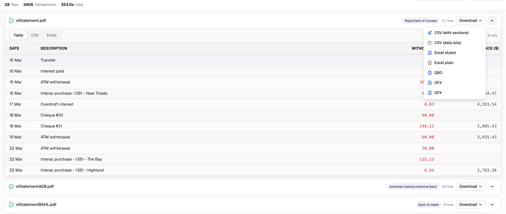 Download files one by one
