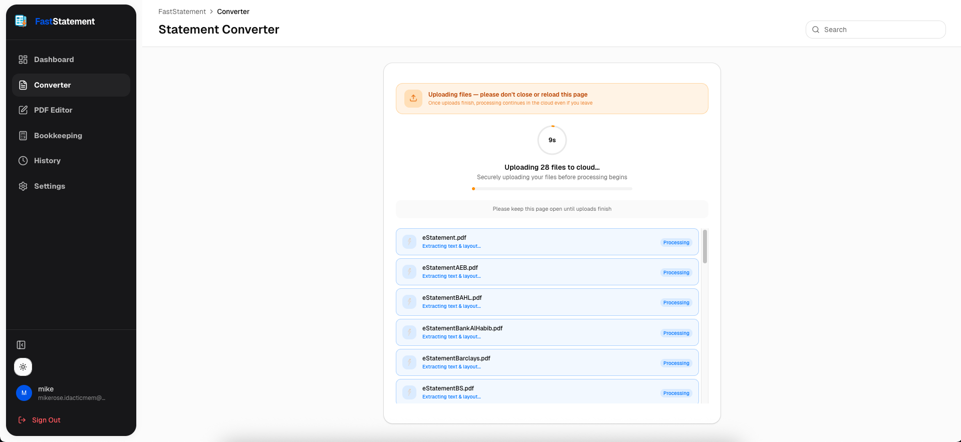 Wait until uploads complete